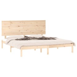 Cadre de lit sans matelas 150x200 cm bois massif 