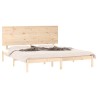 Cadre de lit sans matelas 150x200 cm bois massif 