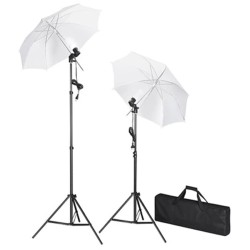 Kit de studio avec toile de fond blanche 600x300 cm et lumières 