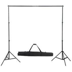 Kit de studio avec toile de fond blanche 600x300 cm et lumières 