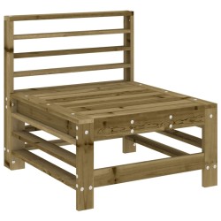 Salon de jardin 7 pcs bois de pin imprégné 