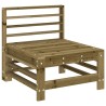 Salon de jardin 7 pcs bois de pin imprégné 