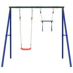 Ensemble de balançoire d'extérieur avec balançoire et trapèze 