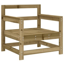 Salon de jardin 7 pcs bois de pin imprégné 