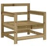 Salon de jardin 7 pcs bois de pin imprégné 