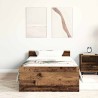 Cadre de lit sans matelas vieux bois 75x190 cm bois ingénierie 
