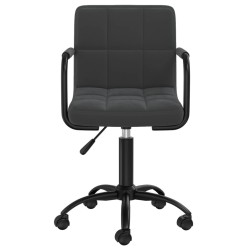 Chaises pivotantes à manger lot de 6 noir velours 