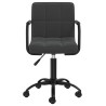 Chaises pivotantes à manger lot de 6 noir velours 