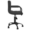 Chaises pivotantes à manger lot de 6 noir velours 