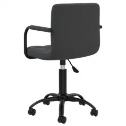 Chaises pivotantes à manger lot de 6 noir velours 
