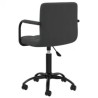 Chaises pivotantes à manger lot de 6 noir velours 