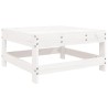 Salon de jardin 6 pcs Blanc Bois de pin massif 