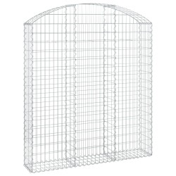 Panier de gabions arqué 150x30x160/180 cm Fer galvanisé 