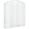Panier de gabions arqué 150x30x160/180 cm Fer galvanisé 