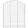 Panier de gabions arqué 150x30x160/180 cm Fer galvanisé 