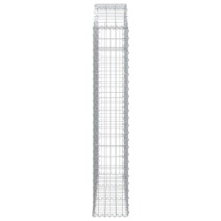 Panier de gabions arqué 150x30x160/180 cm Fer galvanisé 