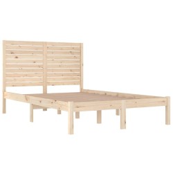 Cadre de lit sans matelas 140x190 cm bois massif 