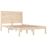 Cadre de lit sans matelas 140x190 cm bois massif 