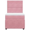 Sommier à lattes de lit avec matelas Rose 90x200 cm Velours 