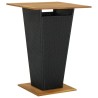 Ensemble de bar de jardin 9 pcs et coussins Résine tressée Noir 