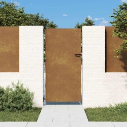Portail de jardin 85x175 cm acier corten 