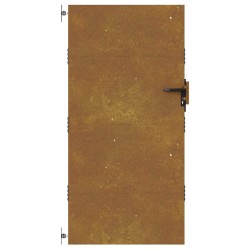 Portail de jardin 85x175 cm acier corten 