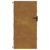 Portail de jardin 85x175 cm acier corten 