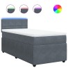 Sommier à lattes de lit avec matelas Gris foncé 100x200 cm 