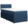 Sommier à lattes de lit avec matelas Bleu 90x190 cm Tissu 
