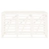 Abri pour poubelle triple sur roulettes blanc bois pin 