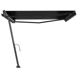 Auvent manuel rétractable sur pied 400x300 cm Anthracite 