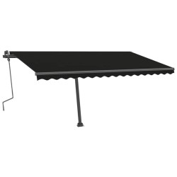 Auvent manuel rétractable sur pied 400x300 cm Anthracite 