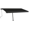 Auvent manuel rétractable sur pied 400x300 cm Anthracite 