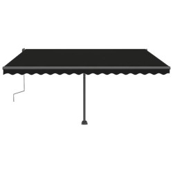 Auvent manuel rétractable sur pied 400x300 cm Anthracite 