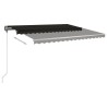 Auvent manuel rétractable sur pied 400x300 cm Anthracite 