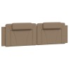 Lit avec matelas cappuccino 180x200 cm similicuir 