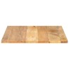 Dessus de table 90x90x3,8 cm carré bois massif manguier 