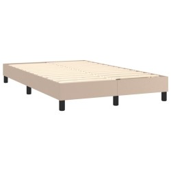 Sommier à lattes de lit avec matelas Cappuccino 120x200 cm 