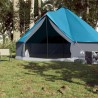 Tente familiale tipi 8 personnes bleu imperméable 