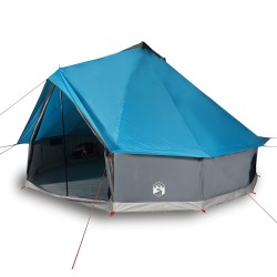 Tente familiale tipi 8 personnes bleu imperméable 
