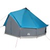 Tente familiale tipi 8 personnes bleu imperméable 