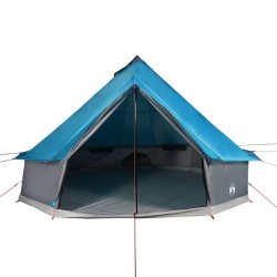 Tente familiale tipi 8 personnes bleu imperméable 