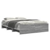 Cadre de lit sans matelas sonoma gris 135x190 cm 