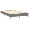 Sommier à lattes de lit avec matelas Gris foncé 120x200cm Tissu 
