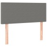 Sommier à lattes de lit avec matelas Gris foncé 120x200cm Tissu 