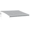 Auvent rétractable automatique anthracite et blanc 400x350 cm 