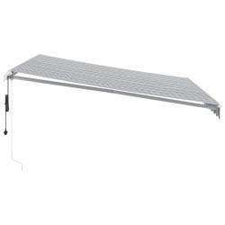 Auvent rétractable automatique anthracite et blanc 400x350 cm 