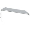Auvent rétractable automatique anthracite et blanc 400x350 cm 