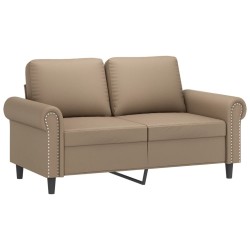 Ensemble de canapés 2 pcs avec coussins Cappuccino Similicuir 