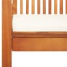 Chaises de jardin avec coussins lot de 4 Bois d'acacia massif 